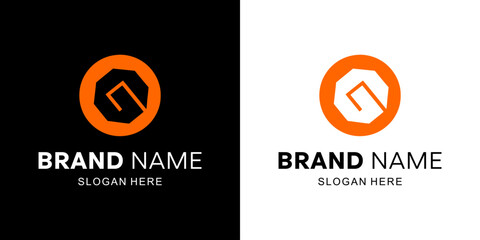 Creative Letter G Logo with Circle, Illustration, Design Inspiration, Vector, Icon