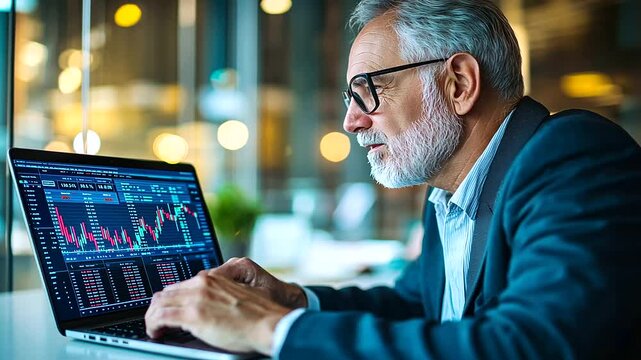 Experienced VC Director Evaluates Market Trends Using Advanced Holographic Technology