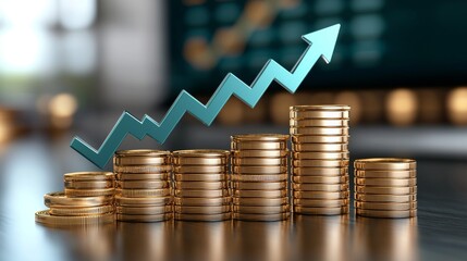 Investment growth strategy analyzing financial trends and market insights in a business environment for enhanced portfolio performance