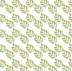 seamless pattern with leaves