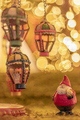 クリスマスツリーとサンタクロース