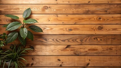 Fototapeta premium A plain wooden backdrop, blank wooden background