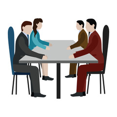 Business Character Meeting Time