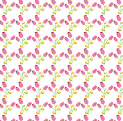 seamless background with hearts