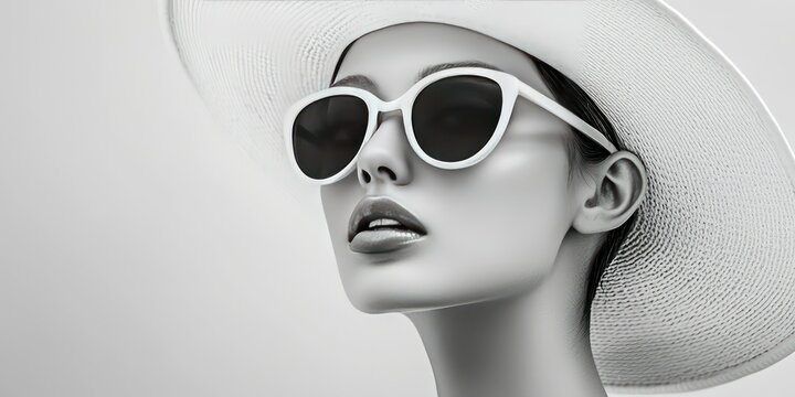 Stylish monochrome fashion concept with modern aesthetics