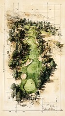 Golf Course Aerial View