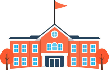 School Icon Building Vector Image