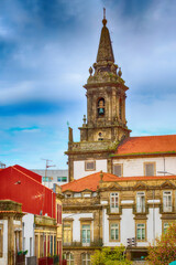 Porto, Portugal Trindade Church tower