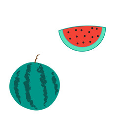 watermelon vector illustration