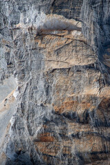 Fototapeta premium Rock details of Sasso di Santa Croce, Sas dla Crusc, La Crusc in Alta Badia Valley , Dolomites , Trentino, Alto Adige, Sudtirol, South Tyrol, Italy