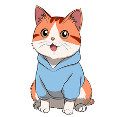 cute cat, kitten, cute kitten, cartoon cat, pet