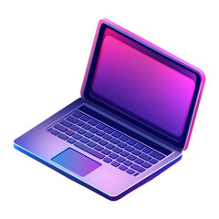 Laptop device 3d illustration rendering