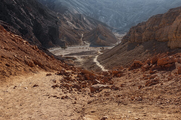 Black Canyon near Eilat. Descent