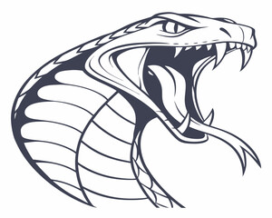 Snake. Angry Snake. Snake head logo silhouette. Sport vector logo Snake, Snake icon, Snake head, vector. illustration of a Snake . Snake tattoo. Snake mascot logo
