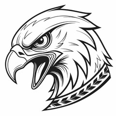 Eagle. Angry Eagle. Eagle head logo silhouette. Sport vector logo Eagle, Eagle icon, Eagle head, vector. illustration of a Eagle . Eagle tattoo