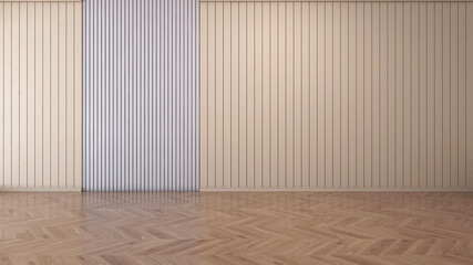 Empty room with Wall Background. 3D illustration, 3D rendering