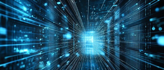 Network infrastructure supports real-time AI data processing.