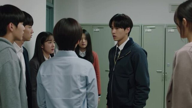 School Bullying Scene in a Korean High School