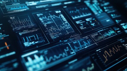 Digital Dashboard Data Visualization Display