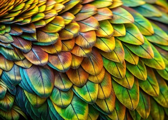 Fototapeta premium Vivid New Zealand Kea Parrot Feathers Close-up Stock Photo