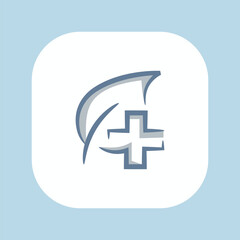 Fototapeta premium Natural Healthcare Logo, natural icon