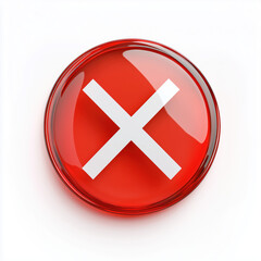 Obraz premium red cross icon , prohibition sign