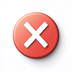 Obraz premium red cross icon , prohibition sign