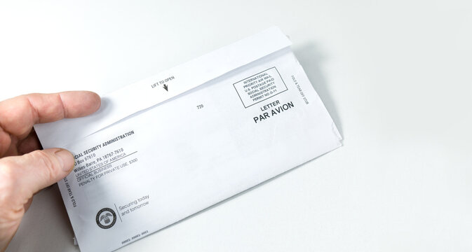 Social security administration letter. Retirement Survivors and Disability insurence