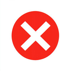 Obraz premium red cross icon , prohibition sign