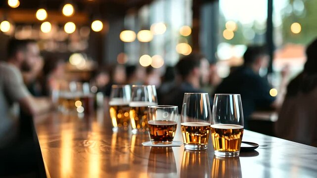 Trivia Night at a Local Pub with Teams Competing for Fun
