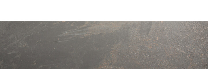 Grey marble table isolated on white. Space for design