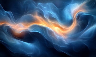 Fototapeta premium Mystical Flowing Abstract Design, Generative AI