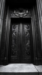 Ornate Doorway in City Building