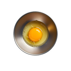 fried egg on a white background