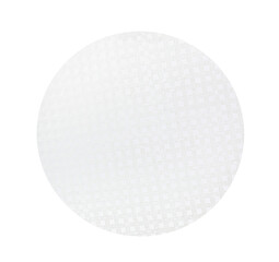 One edible rice paper sheet in air isolated on white