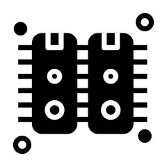 transistor Solid icon