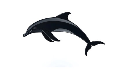 Fototapeta premium Dolphin Jumping Across the Ocean