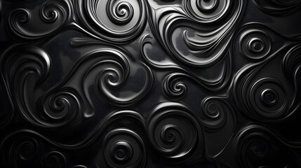 Intricate Dark Liquid Metal Background