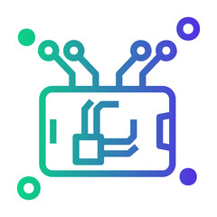 Fototapeta premium embedded Line Gradient Icon