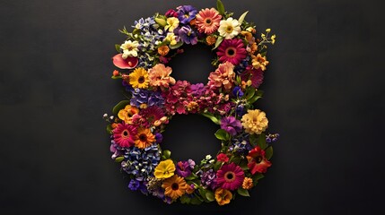 Vibrant Flower Design for Women's Day