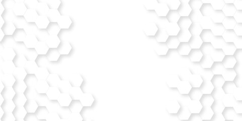 Background with hexagons . Abstract background with lines . white texture background . hexagon abstract background. Surface polygon pattern with glowing hexagon paper texture and futuristic business