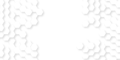 Background with hexagons . Abstract background with lines . white texture background . hexagon abstract background. Surface polygon pattern with glowing hexagon paper texture and futuristic business