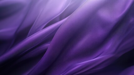Obraz premium Abstract purple fabric waves with soft light and textured folds