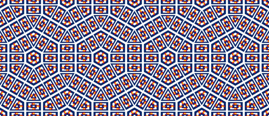 colorado flag in a hexagon pattern. geometric background. vector illustration