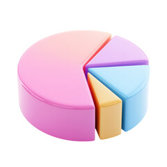 A colorful pie chart segmented into multiple sections representing different data values.