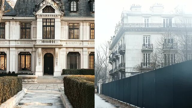 A striking contrast between luxury and impoverishment