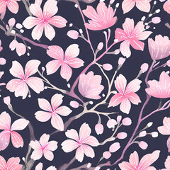 seamless pattern with flowers