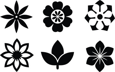 Flowers-icon-set-vector-illustration 