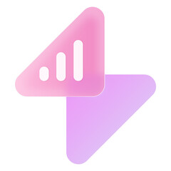 Glassmorphism PopUp Jelly Pink Purple UI Icon Sign and Symbol Design Illustrator Png Svg	
