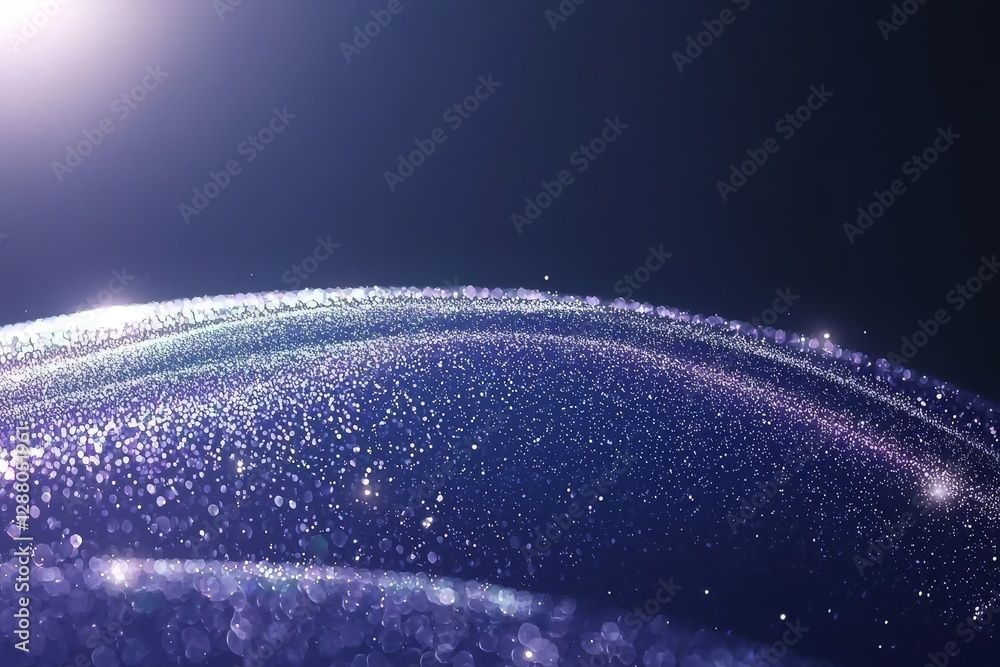 Poster a nanotechnology machine is represented by an abstract futuristic object, including a hud element an